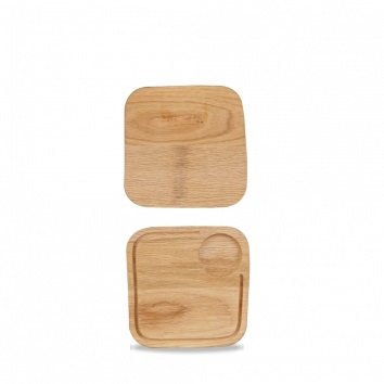 CHURCHILL ART DE CUISINE OAK WOOD SQUARE BOARD 7.9Inch