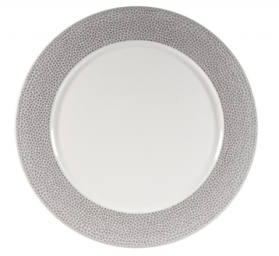 CHURCHILL SUPER VITRIFIED ISLA SHALE GREY PLATE 12Inch