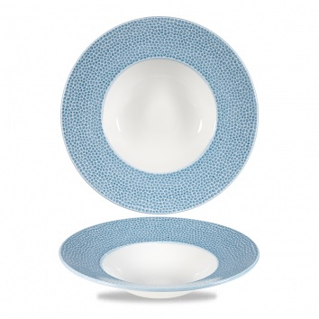 CHURCHILL SUPER VITRIFIED ISLA OCEAN BLUE WIDE RIM BOWL 10OZ