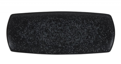 CHURCHILL ART DE CUISINE MENU SHADES CALDERA ASH BLACK PLATE 14X5.6Inch