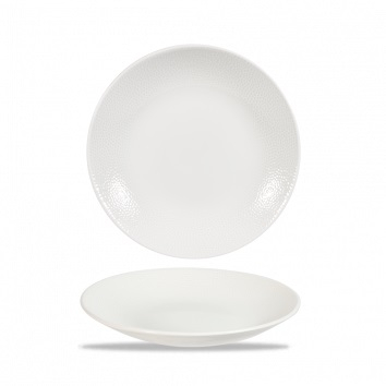 CHURCHILL SUPER VITRIFIED ISLA WHITE COUPE PLATE 10Inch