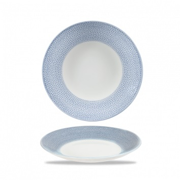 CHURCHILL SUPER VITRIFIED ISLA OCEAN BLUE COUPE PLATE 10Inch
