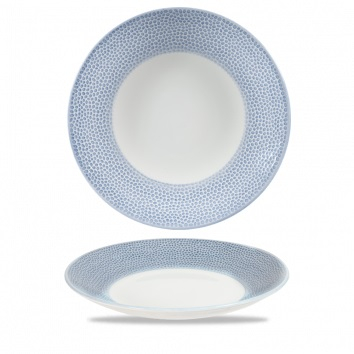 CHURCHILL SUPER VITRIFIED ISLA OCEAN BLUE COUPE PLATE 11Inch