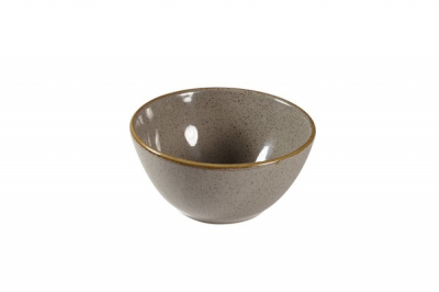 CHURCHILL SUPER VITRIFIED STONECAST PEPPERCORN GREY SNACK BOWL 14OZ