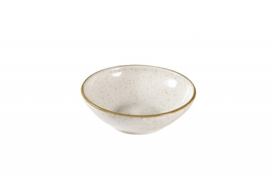 CHURCHILL SUPER VITRIFIED STONECAST BARLEY WHITE SHALLOW BOWL 9OZ