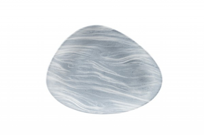 CHURCHILL SUPER VITRIFIED STUDIO PRINTS FLUID PEARL TRIANGULAR PLATE 10.4X8Inch