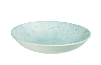 CHURCHILL SUPER VITRIFIED STUDIO PRINTS STONE AQUAMARINE COUPE BOWL 15OZ