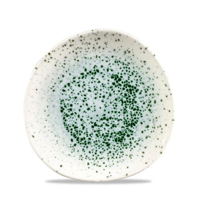 CHURCHILL SUPER VITRIFIED STUDIO PRINTS MINERAL GREEN ORGANIC PLATE 8.3Inch