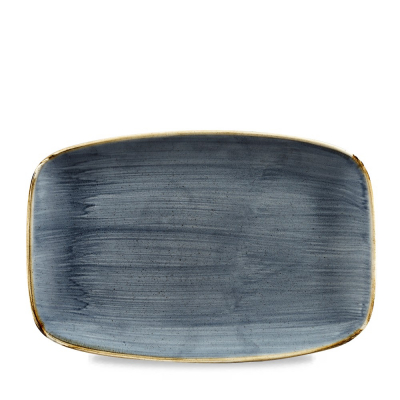 CHURCHILL SUPER VITRIFIED STONECAST BLUEBERRY OBLONG PLATE 11.8X7.8Inch
