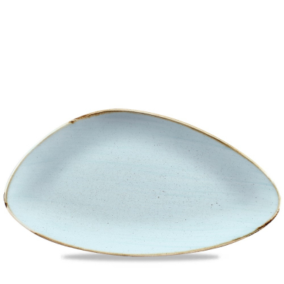 CHURCHILL SUPER VITRIFIED STONECAST DUCK EGG BLUE CHEF'S PLATE 14X7.4Inch
