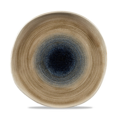 CHURCHILL SUPER VITRIFIED STONECAST AQUEOUS BAYOU ROUND PLATE 10.4Inch