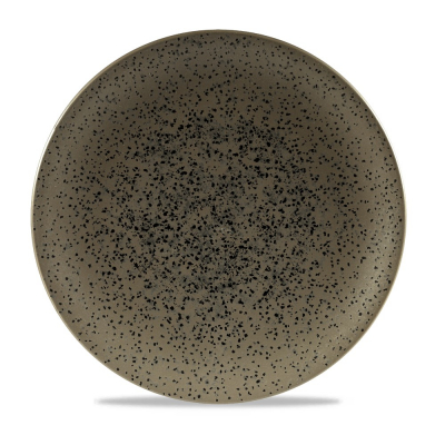 CHURCHILL ART DE CUISINE MENU SHADES CALDERA FLINT GREY COUPE PLATE 10.6Inch