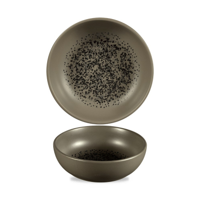 CHURCHILL ART DE CUISINE MENU SHADES CALDERA FLINT GREY BOWL 12OZ