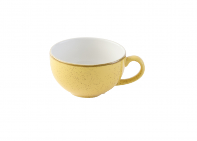 CHURCHILL STONECAST MUSTARD CAPPUCCINO CUP 8OZ