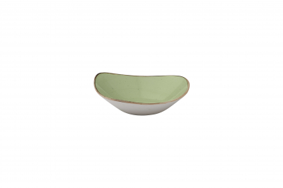 CHURCHILL STONECAST SAGE GREEN LOTUS BOWL 9Inch