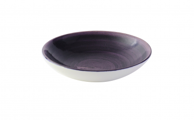 CHURCHILL STONECAST PATINA PURPLE EVO COUPE BOWL