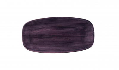 CHURCHILL STONECAST PATINA PURPLE CHEF OBLONG PLATE 11X6Inch