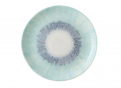 CHURCHILL STUDIO PRINTS FUSION BLUE EVOLVE COUPE PLATE 11.25Inch