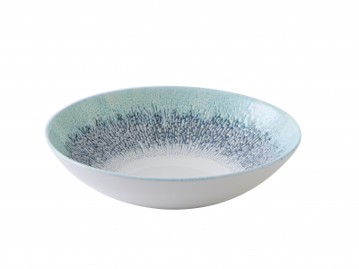 CHURCHILL STUDIO PRINTS FUSION BLUE EVOLVE COUPE BOWL 7.25Inch