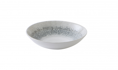 CHURCHILL STUDIO PRINTS FUSION GREY EVOLVE COUPE BOWL 7.25Inch