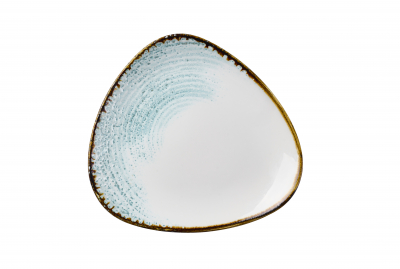 CHURCHILL HOMESPUN ACCENTS AQUAMARINE LOTUS PLATE 9Inch
