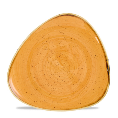 STONECAST TANGERINE TRIANGLE PLATE 22.9CM