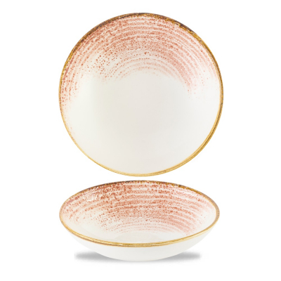 HOMESPUN ACCENTS CORAL COUPE BOWL 15OZ