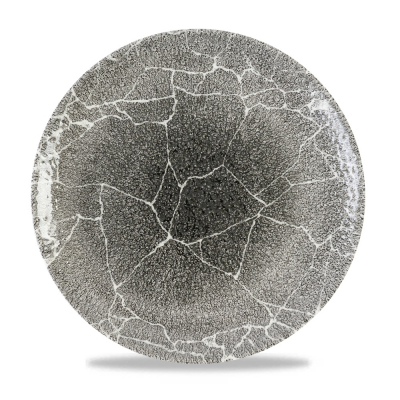 KINTSUGI QUARTZ BLACK COUPE PLATE 28.8CM