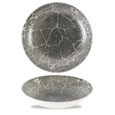 KINTSUGI QUARTZ BLACK COUPE BOWL 40OZ