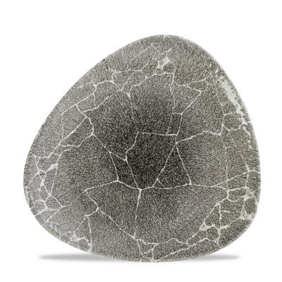 KINTSUGI QUARTZ BLACK TRIANGLE PLATE 26.5CM