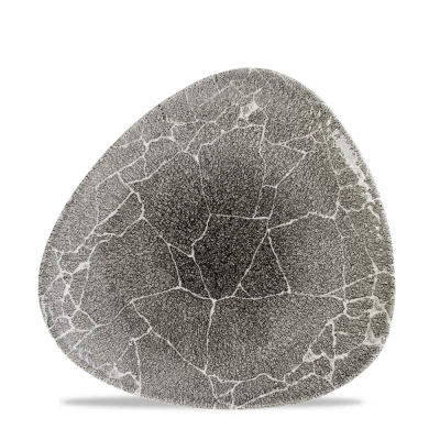 KINTSUGI QUARTZ BLACK TRIANGLE PLATE 22.9CM