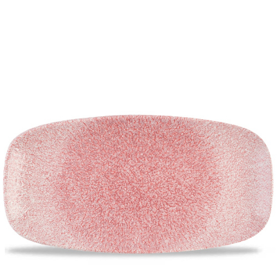 RAKU ROSE QUARTZ PINK CHEFS' OBLONG PLATE NO. 3 29.8 X 15.3