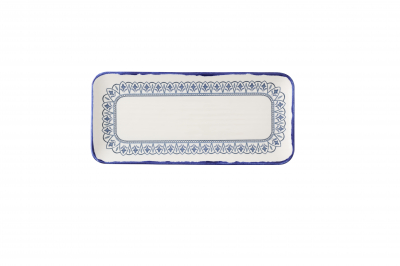 HARVEST MEDITERRANEAN MORESQUE ORGANIC COUPE RECT PLATTER 13