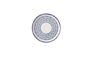 HARVEST MEDITERRANEAN MORESQUE WALLED PLATE 8.25Inch