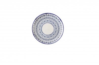 HARVEST MEDITERRANEAN MORESQUE COUPE PLATE 8.67Inch