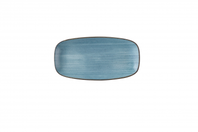 STONECAST RAW TEAL CHEFS OBLON G PLATE 11 3/4X6Inch