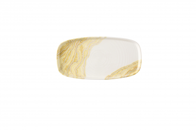 TIDE GOLD OBLONG CHEFS PLATES 12 5/8X7 1/4Inch