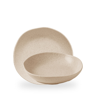 STONECAST NUTMEG CREAM ORGANIC DEEP BOWL25CM 116CL 41OZ