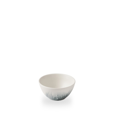 TIDE BLACK CONTOUR SNACK BOWL 13CM 5 1/4Inch 40CL 14OZ H:6.5CM
