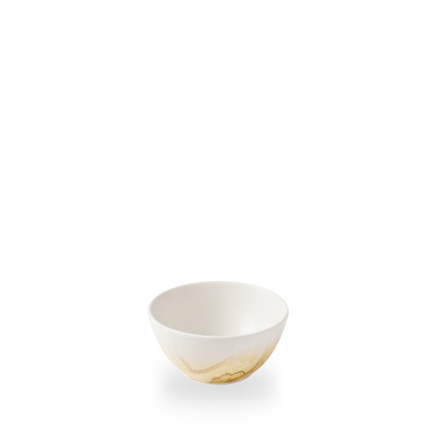 TIDE GOLD CONTOUR SNACK BOWL 13CM 5 1/4Inch 40CL 14OZ H:6.5CM
