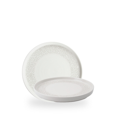 VIANA CHARCOAL GREY WALLED PLA PLATE 21CM 8 1/4Inch H:2CM