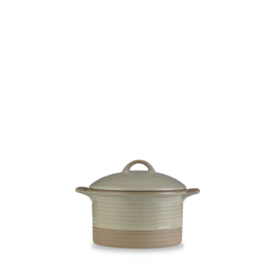 CHURCHILL ART DE CUISINE IGNEOUS NATURAL COCOTTE WITH LID 12.3OZ