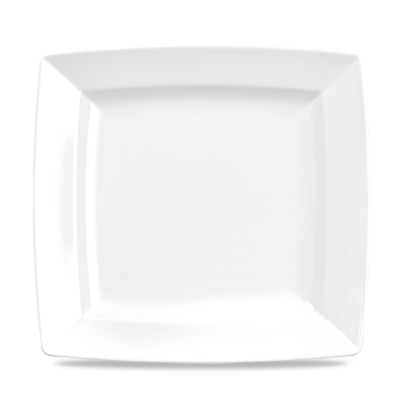 CHURCHILL ALCHEMY FINE CHINA WHITE ENERGY SQUARE PLATE 9.2Inch
