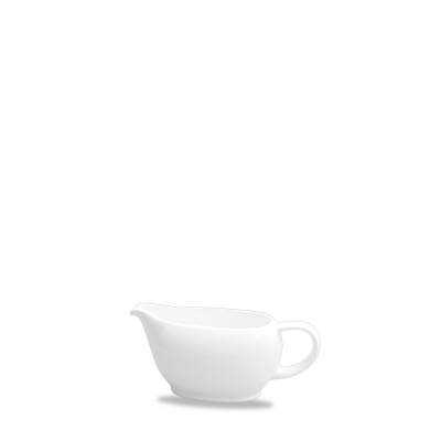 CHURCHILL ALCHEMY FINE CHINA WHITE MINI SAUCE BOAT 5.3OZ