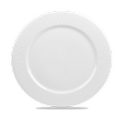 CHURCHILL SUPER VITRIFIED BAMBOO WHITE PRESENTATION PLATE 12Inch