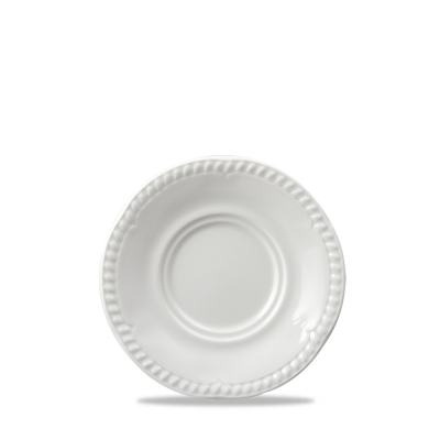 CHURCHILL SUPER VITRIFIED BUCKINGHAM WHITE SAUCER 6Inch