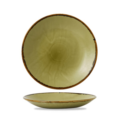 DUDSON HARVEST GREEN COUPE PLATE 11Inch