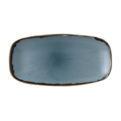 DUDSON HARVEST BLUE OBLONG PLATE 11.7X6Inch