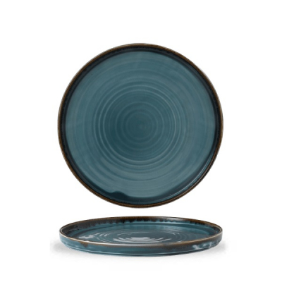 DUDSON HARVEST BLUE WALLED PLATE 10.2Inch