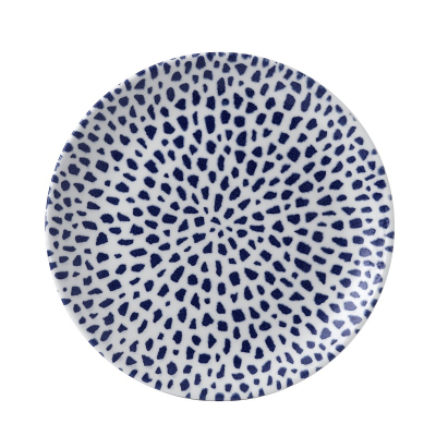 DUDSON TERRAZZO BLUE COUPE PLATE 10.2Inch